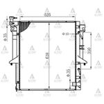 MITSUBIS RADYATÖR SU L-200 06-15 26mm A-T BRAZING 1350A183